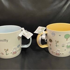 Miffy By Magenta MIFFY Mugs, Set of 2 Ceramic Mugs - Miffy Mug Set of 2